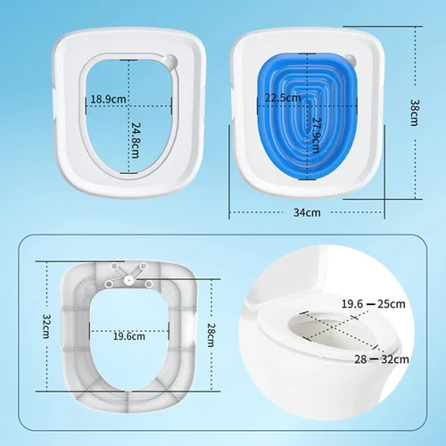 Vista 5 de Kit de entrenamiento de inodoro para gatos, tapete reutilizable para arena para cachorros y gatos, asiento de orinal para gatito, fuerte capacidad