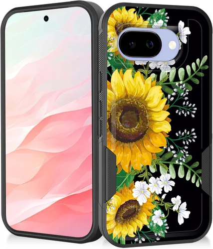 Vista 25 de Funda para Pixel 7a, resistente de doble capa híbrida de policarbonato duro de goma suave a prueba de golpes para Google Pixel 7A 6.1 pulgadas