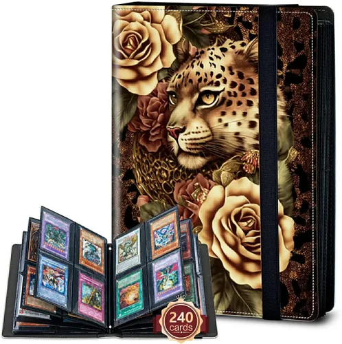 Vista 31 de Rossy Carpeta de tarjetas con 4 bolsillos, carpeta de tarjetas intercambiables, álbum de colección de tarjetas, para 160 tarjetas de carga lateral
