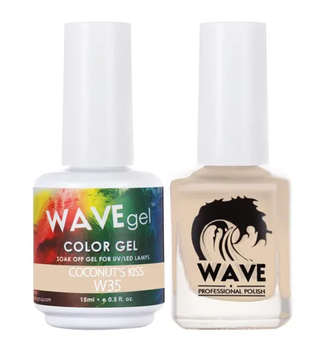 Vista 29 de WAVEGEL - Juego dúo de gel y esmalte de uñas a juego - Colección Simplicity - #P109 Blizzard I 0.5 onzas