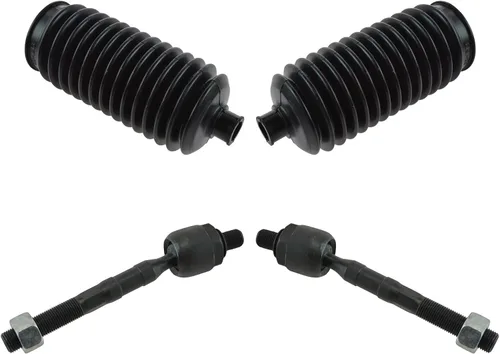Vista 166 de TRQ Kit de dirección delantera con barra de acoplamiento de fuelle de piñón y cremallera compatible con Toyota Echo 2000-2005