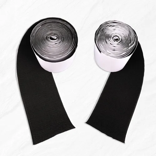 Vista 5 de 2 rollos de cinta de gancho y bucle de 16.4 pies con adhesivo, tiras autoadhesivas de nailon y poliéster de doble cara resistentes para alfombras