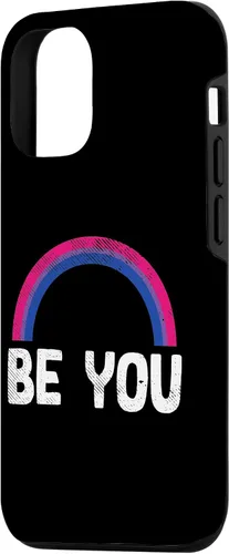 Vista 2 de Funda de regalo para iPhone 14 Pro You Be Rainbow Bisexual Pride VIntage Bi Flag LGBTQ