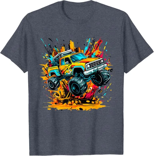 Vista 84 de Monster Trucks Are My Jam - Camiseta Monster Truck, Negro