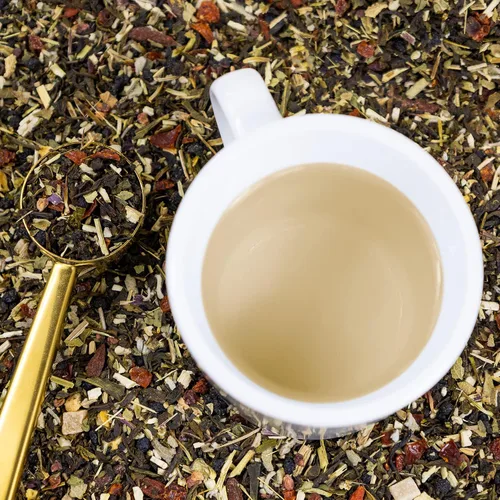 Vista 5 de The Whistling Kettle Feel Better Tea - Echinacea Saúco Rosa Mosquetas Sage Té Verde Premium Té de Hierbas