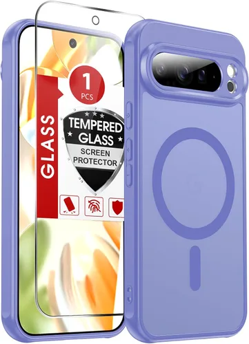 Vista 339 de LeYi Funda para teléfono Samsung-S23: protector de pantalla e imán MagSafe Púrpura