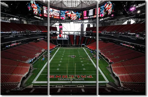 Vista 69 de Lincoln - Lienzo decorativo para pared, diseño de campo financiero de Filadelfia, paisaje de estadio de fútbol de Filadelfia, decoración de pared