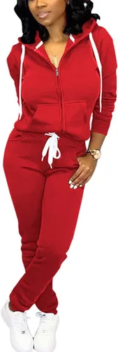 Vista 12 de Mrskoala Conjuntos de dos piezas para mujeres Chándal Conjuntos de sudadera Conjuntos de entrenamiento para trotar Ropa de descanso con bolsillo