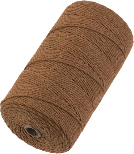 Vista 42 de Cuerda de macramé de 2 mm x 349 metros de cuerda de algodón natural para macramé, cuerda de macramé de color, cuerda de algodón suave, suministros