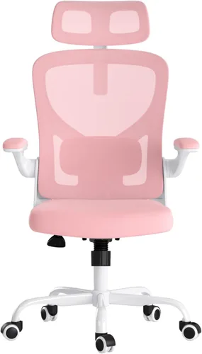 Vista 10 de Ergonomic Office Chair with Headrest and Adjustable Lumbar Support, Home Desk Computer Chair Featuring Flip-Up Armrests for Space Saving, Breathable
