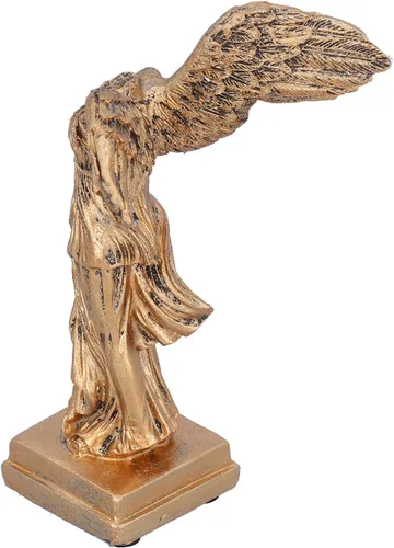 Vista 9 de Escultura, estatua de la diosa de la victoria, figura romana para oficina en casa, adorno de Esktop, regalo de cumpleaños (latón S)