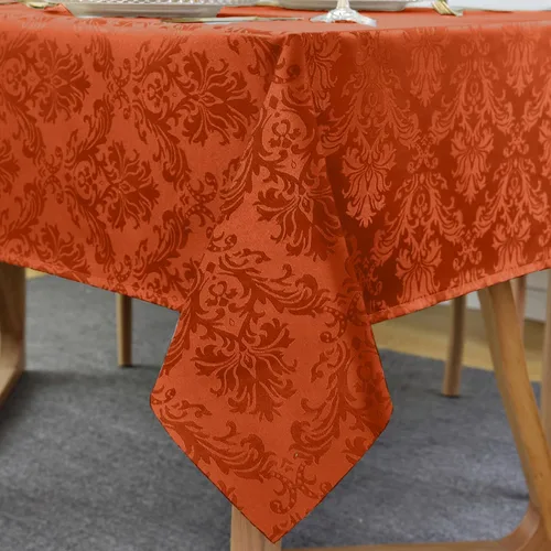 Vista 12 de Servilletas cuadradas de jacquard blanco, servilletas de poliéster suave resistentes a las arrugas con diseño damasco, servilletas de tela
