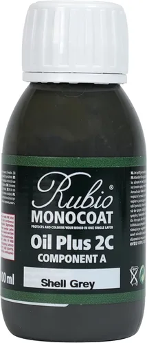 Vista 154 de Rubio Monocoat Muestra de Tinte y Acabado para Madera - Niebla 5% Aceite Plus Parte A Aceite de linaza para madera de secado rápido y ecológico