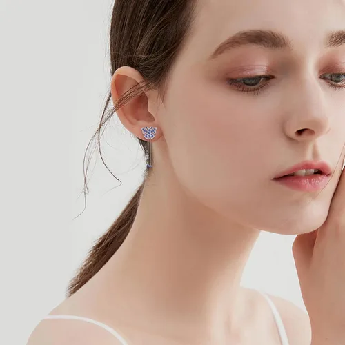 Vista 4 de YONFQE Unique Animal Earrings Sterling Silver Dangling Jewelry Birthday Gifts for Women Girls