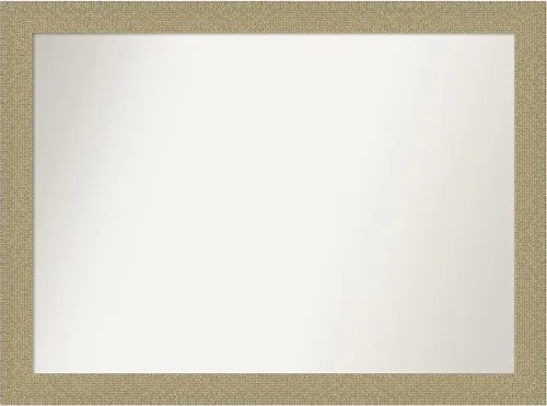 Vista 9 de Amanti Art Espejo de pared dorado de 28 x 22 pulgadas, espejo de baño rectangular dorado para decoración de pared de sala de estar, marco casual