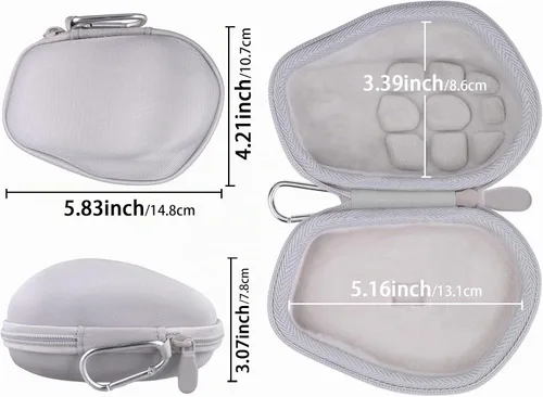 Vista 6 de Funda para mouse compatible con Logitech MX Master 4/MX Master 3S/MX Master 3 Advanced Mouse inalámbrico (funda blanca)