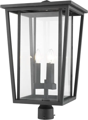 Vista 9 de Z-Lite 571PHXLR-ORB - Accesorio de montaje de poste para exteriores de 3 luces, bronce aceitado