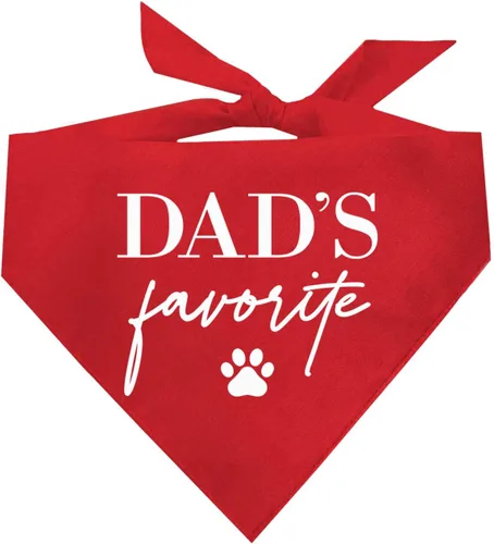 Vista 3 de Bandana para perro favorita del día del padre (colores surtidos)