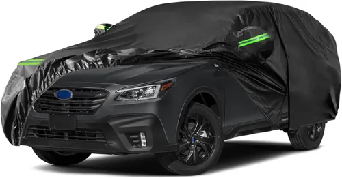 Vista 11 de Fundas impermeables para automóvil de repuesto para Subaru Ascent 2019-2025, 6 capas para todo clima, cubierta de automóvil de ajuste personalizado