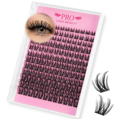 Vista 9 de PROLASHBEAUTY - Pegamento transparente de racimo de pestañas para 7 días de larga duración, pegamento impermeable para pestañas y sellado