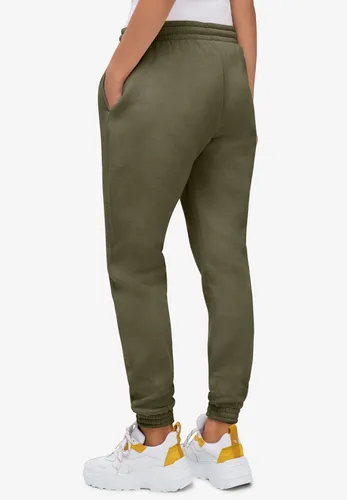 Vista 2 de ellos Pantalones deportivos de forro polar con cordón en la cintura