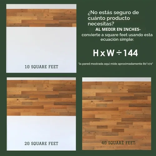 Vista 8 de Timberchic Paneles de Pared de Madera Recuperada – Tablones de Despegar y Pegar para Paredes de Acento – Paquete de Muestra de Decoración Rústica