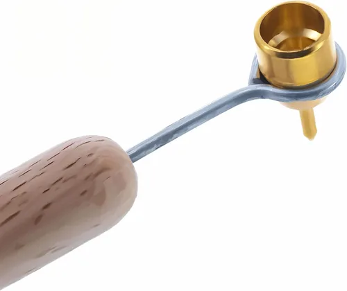 Vista 3 de BestPysanky Mango de madera con punta de latón pesado de 0.020 in (pluma de cera caliente)