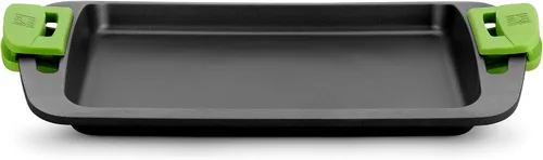 Vista 2 de BRA Braisogona Prior Flat Grill Pan, Black.Cast Aluminio, Todas las Cocinas Incluyendo Inducción.