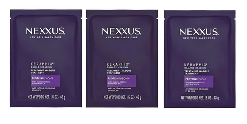 Vista 2 de Nexxus Keraphix Second Step Severe Damage Mascarilla para el cabello, 1.5 onzas (paquete de 3)