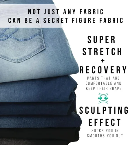 Vista 7 de Rekucci Secret Figure - Jeans de mezclilla de alta calidad con corte de bota para mujer