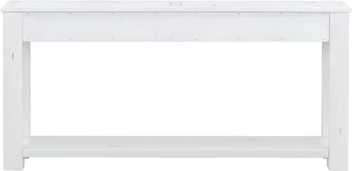 Vista 9 de Merax Sofa Table with Storage Drawers and Bottom Shelf, Rustic Console Table with Thickened Legs, Long Entryway Table for Hallway & Living Room