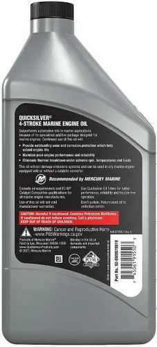 Vista 2 de Quicksilver de Mercury Marine Aceite de Motor Marino 25W-40
