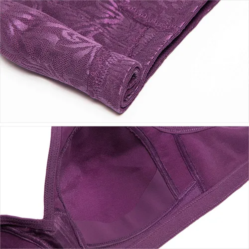 Vista 6 de Deyllo Women's Full Coverage Plus Size Comfort Minimizer Bra Wirefree Non Padded