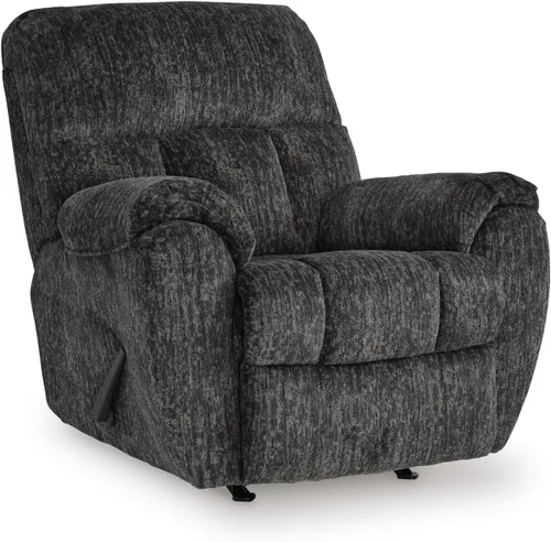 Vista 15 de Signature Design by Ashley Rampant Sillón Mecedora Reclinable Casual Manual con Brazos Acolchados, Marrón Oscuro Chocolate