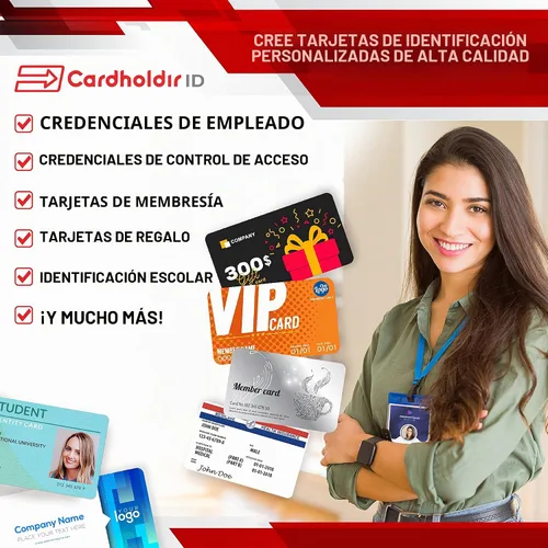 Vista 6 de Easy Badges Solid 210 Impresora de tarjetas de identificación con software para principiantes y todo lo necesario para diseñar e imprimir 200
