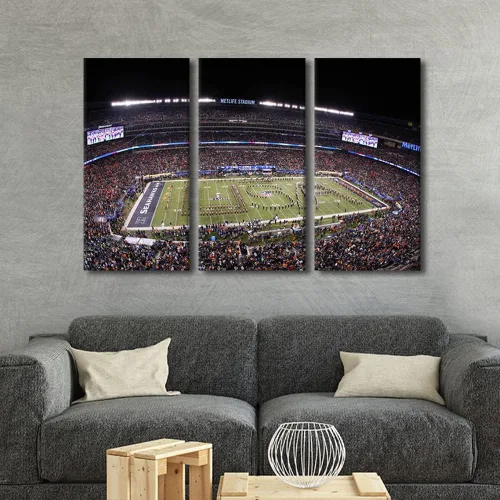 Vista 20 de Lincoln - Lienzo decorativo para pared, diseño de campo financiero de Filadelfia, paisaje de estadio de fútbol de Filadelfia, decoración de pared