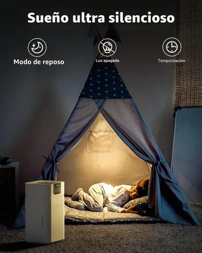 Vista 9 de Purificador de aire para habitación grande del hogar, purificador de aire HEPA VEWIOR para dormitorio cubre hasta 1800ft² con difusor de aceites