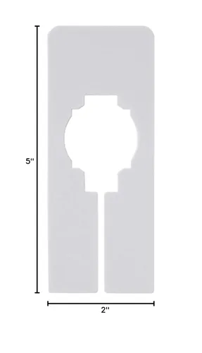 Vista 5 de NAHANCO QSDWBLANK50, Divisores rectangulares blancos de tamaño de ropa, en blanco, kit de 50