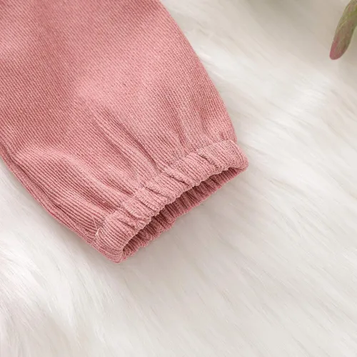 Vista 6 de Karuedoo Kids Toddler Baby Girl Corduroy Ruffle Long Sleeve Dress Princess Party Dress Fall Winter Skirt Outfit