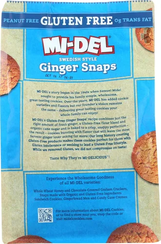 Vista 4 de Galletas Mi-Del, crujientes, sin gluten, 8 onzas
