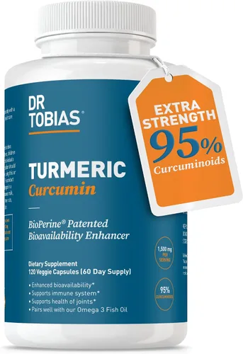 Vista 5 de Dr. Tobias L‑Lysine - Tabletas de 500 mg + curcumina de cúrcuma de 1500 mg con BioPerine (120 cápsulas veganas) – Apoyo de aminoácidos esenciales