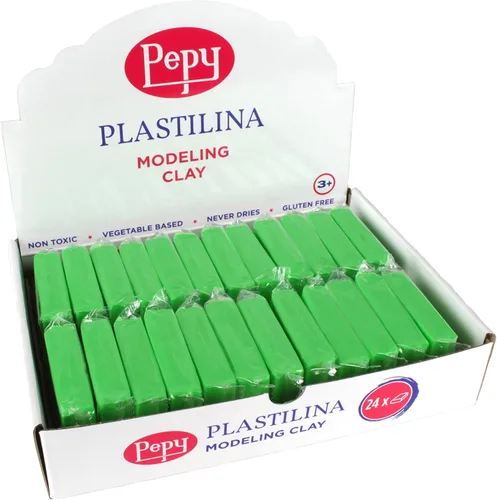 Vista 12 de Pepy Plastilina - Arcilla de modelado reutilizable y que no se seca; juego de 24 barras, 1.4 onzas cada una, perfecta para proyectos de arte y Negro