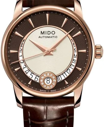 Vista 2 de MIDO Baroncelli Diamonds - Reloj automático suizo para Mujer - Esfera marrón - Caja de 1.299 in - M0072073629100, Marrón, Reloj automático