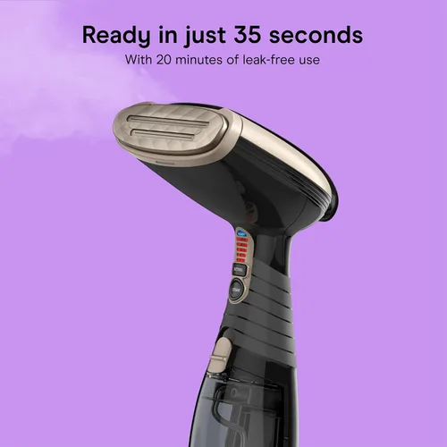 Vista 3 de Conair Vaporizador de mano para ropa, vaporizador de tela Turbo ExtremeSteam 1875W, diseño portátil de mano, vapor penetrante fuerte, exclusivo