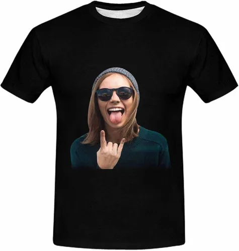 Vista 6 de Camiseta personalizada con caras para hombres, camisetas divertidas personalizadas para novio, camiseta personalizada, gran regalo