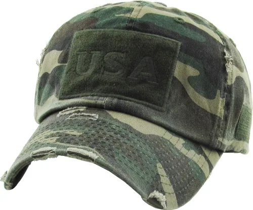 Vista 308 de KBETHOS Tactical Operator Collection USA Fishing Mesh Ballcap Flag Patch America Outdoors Trucker Baseball Cap
