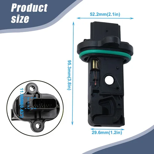 Vista 2 de XQSMWF Sensor de flujo de aire masivo Sensor de flujo de aire MAF 12671624 compatible con Buick Encore Verano 1.4L 2.0L 2.4L 2012-2020 apto