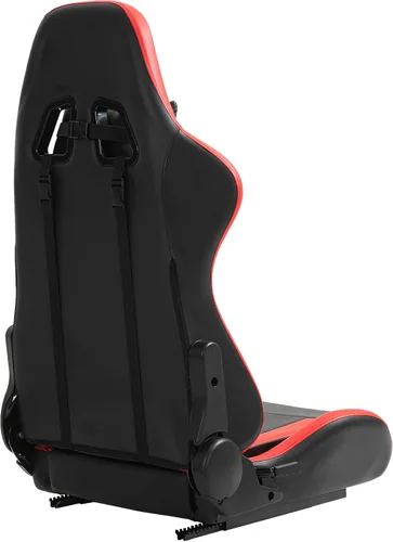 Vista 4 de Asientos de carreras, rieles de doble deslizamiento, asientos universales de carreras con almohadas de cintura para cuello y cintura para simulador