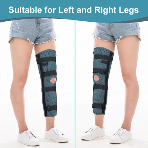 Vista 8 de Férula Inmovilizador de Rodilla Ortopédico para Dolor, Fracturas de Rodilla, Inestabilidad, LCA, LCM, Desgarro de Menisco, Artritis, Desplazamiento