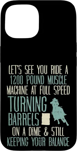 Vista 6 de 1200 Pound Muscle Turning Barrels Racing Rodeo Horse Gift Case for iPhone 17